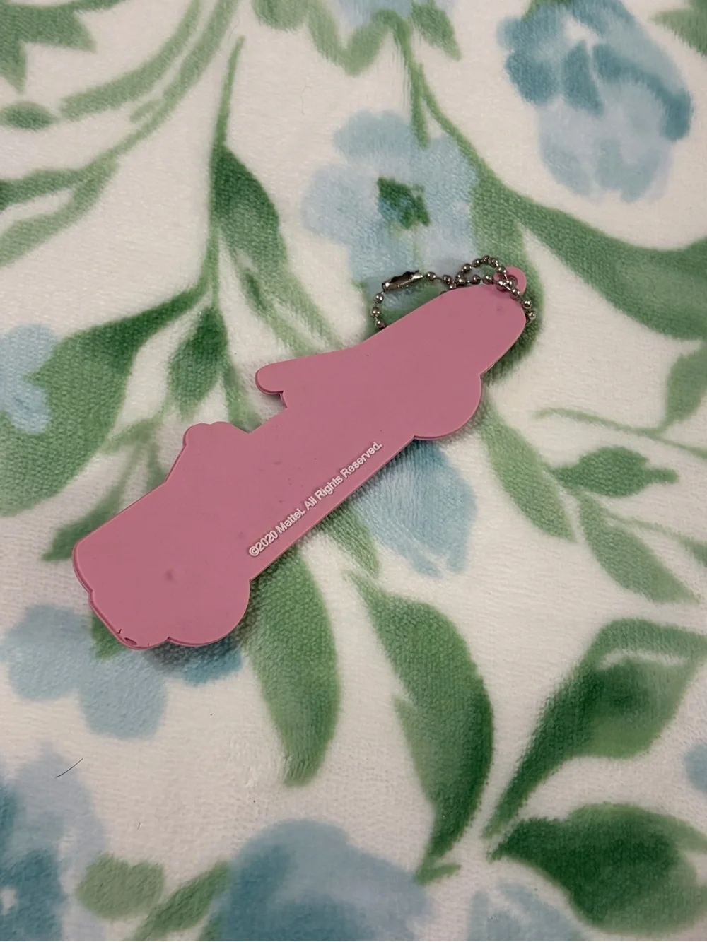 Barbie Hot Pink Convertible Car Keychain - Kids Accessories